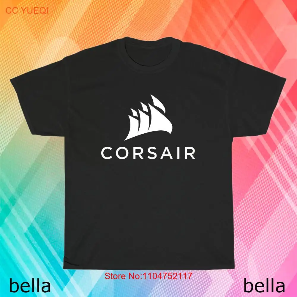 Vintage Fashion Logo - تي شيرت جديد بشعار ألعاب Corsair