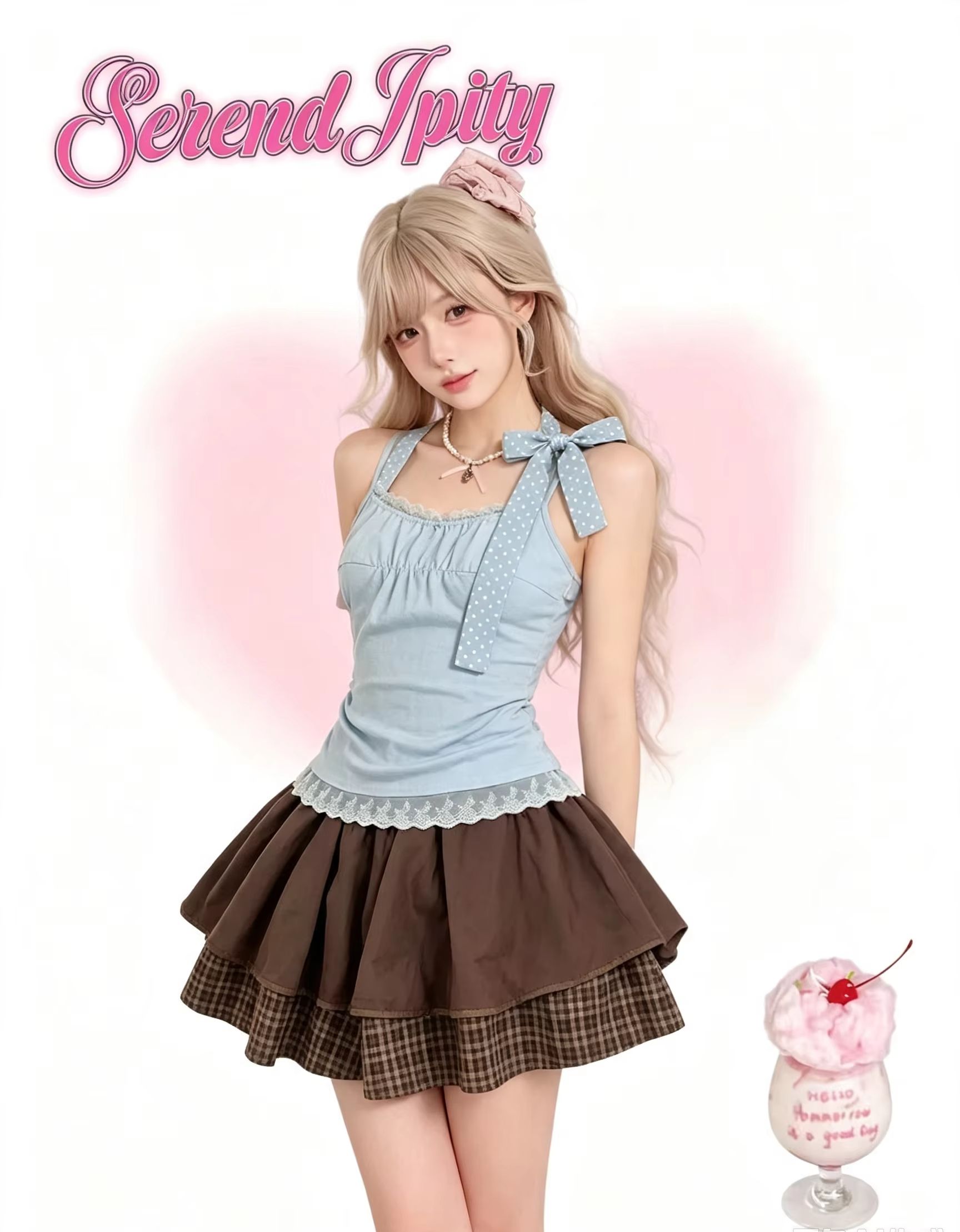 Vintage Fashion Outfit - طقم ملابس ياباني من طراز هاراجوكو
