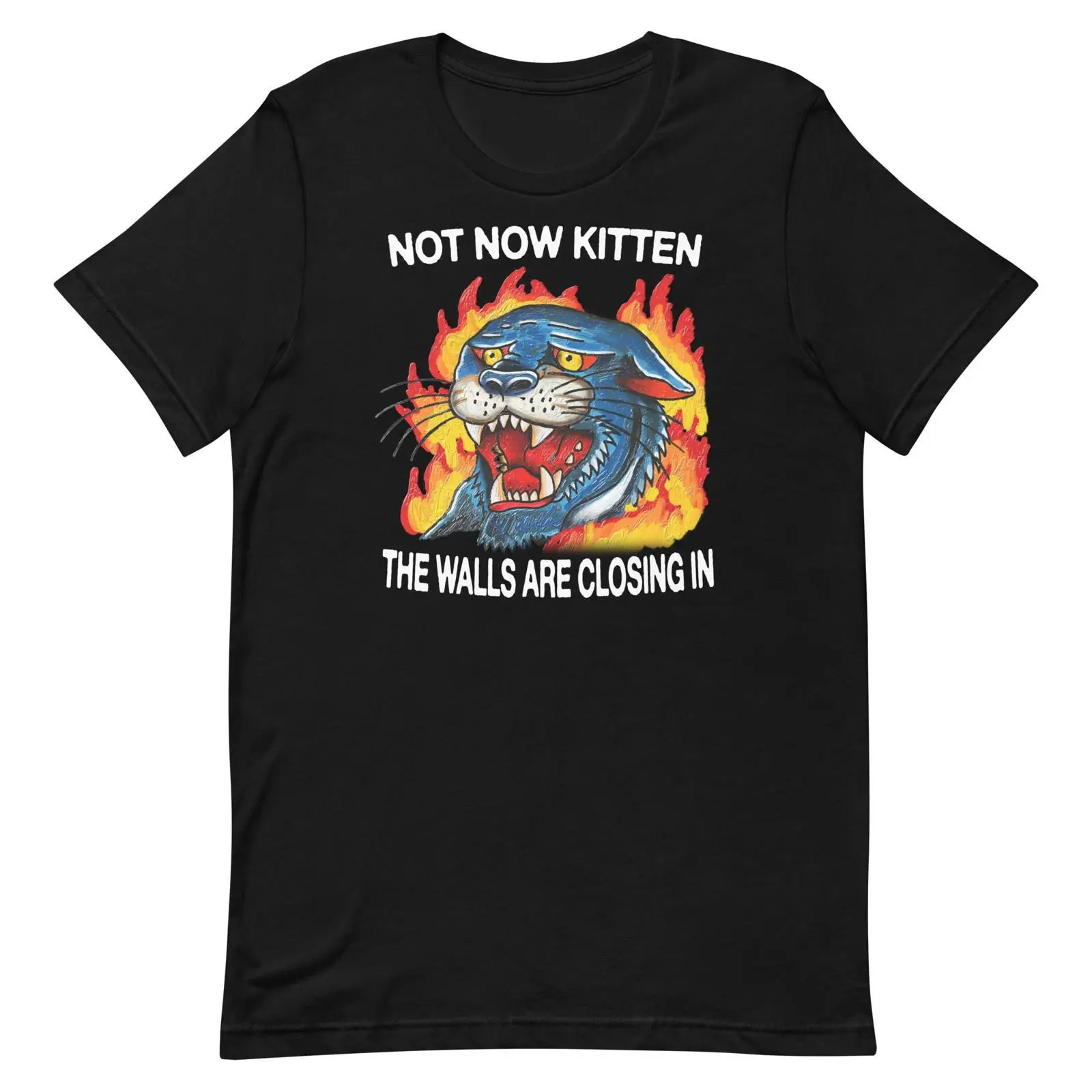 Vintage Fashion Now - تي شيرت Not Now Kitten بتصميم