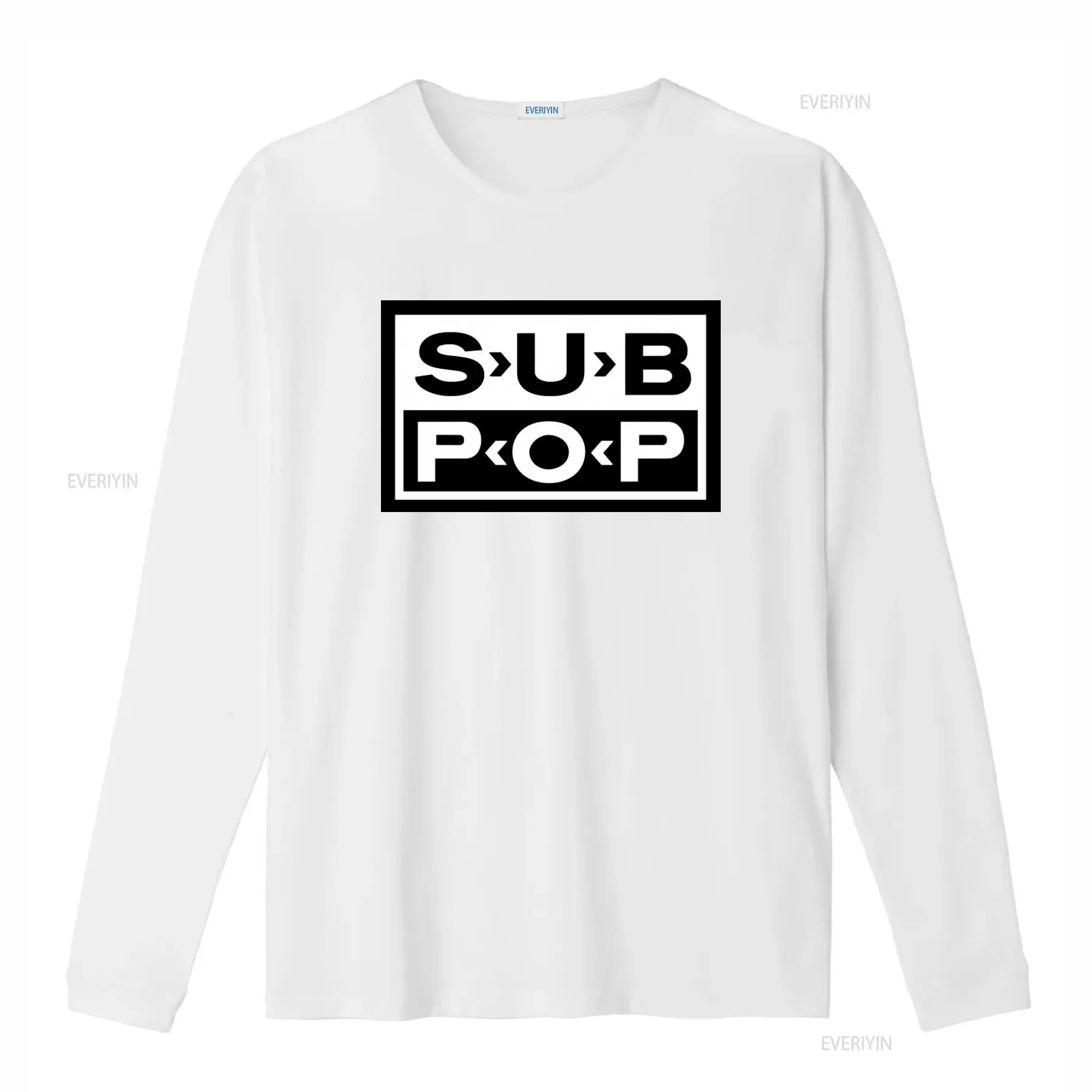 تي شيرت بشعار Sub Pop أسود مع  - مراجعة Vintage Fashion Logo وسعره