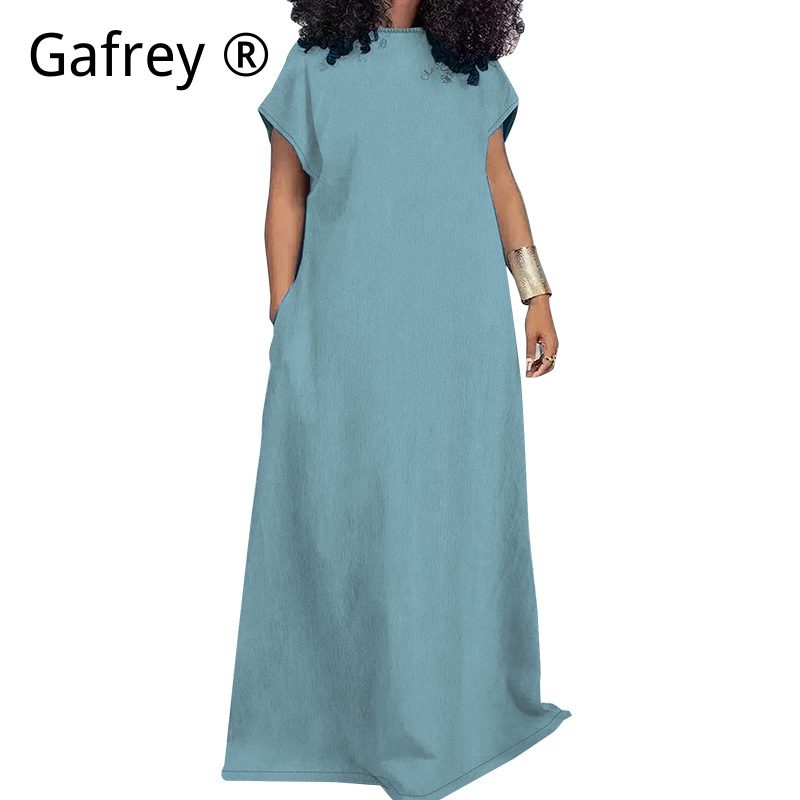 فستان جينز طويل للنساء مقاس كب - مراجعة Vintage Fashion Outfit وسعره