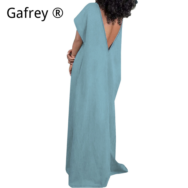 فستان جينز طويل للنساء مقاس كب - مراجعة Vintage Fashion Outfit وسعره
