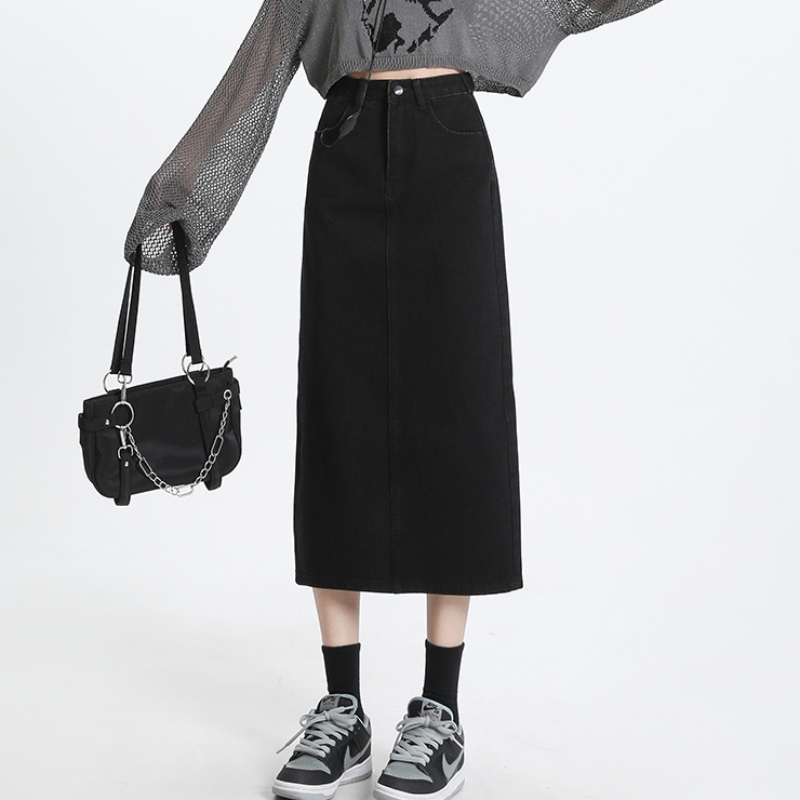 تنانير طويلة من الجينز باللون  - مراجعة Denim Skirt Midi Vintage وسعره