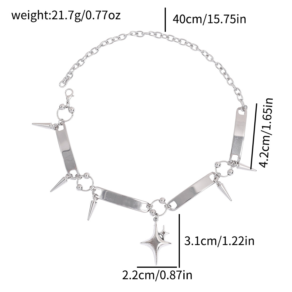 قلادة نسائية بتصميم نجمة بانك  - مراجعة Vintage Fashion Necklace وسعره