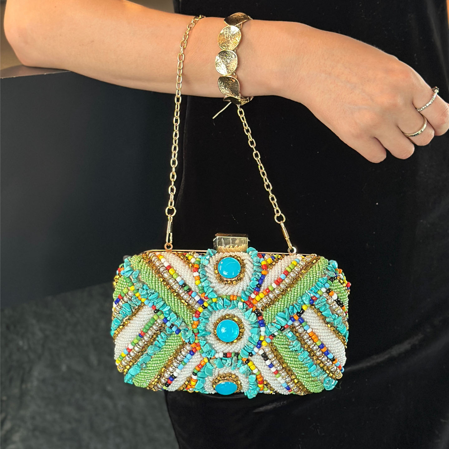 حقيبة صيفية بوهيمية مزينة بالخ - مراجعة Vintage Fashion Style Female وسعره