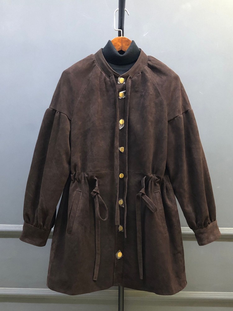الخريف الشتاء المرأة طويلة ستر - مراجعة Vintage Trench Coat وسعره