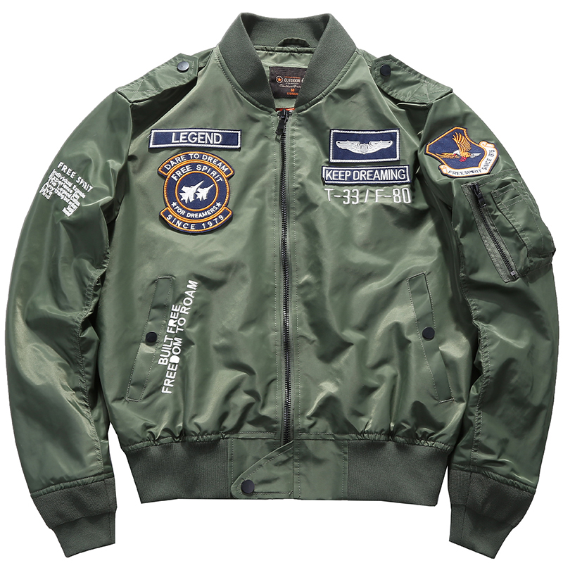 جاكيت منفوخ عسكري تكتيكي للرجا - مراجعة Varsity Jacket Wool وسعره