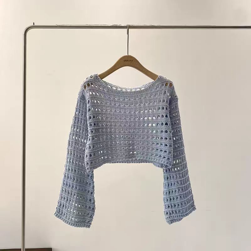 كم طويل الكروشيه متماسكة أعلى  - مراجعة Crochet Top Boho وسعره