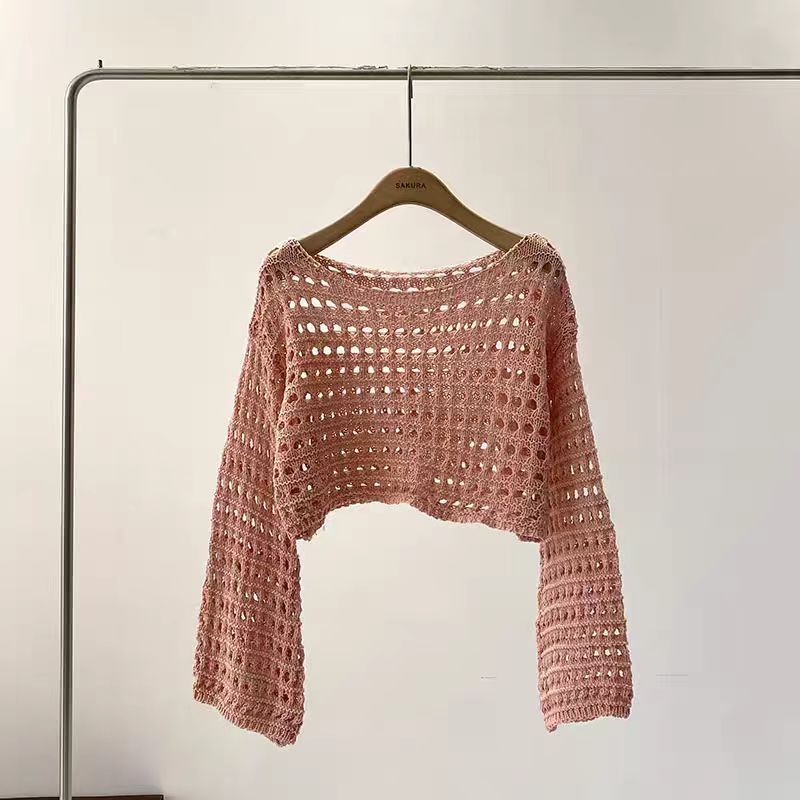 كم طويل الكروشيه متماسكة أعلى  - مراجعة Crochet Top Boho وسعره