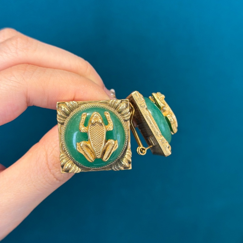 أقراط مربعة الشكل بثلاثة ألوان - مراجعة Vintage Fashion Jewelry Brands وسعره