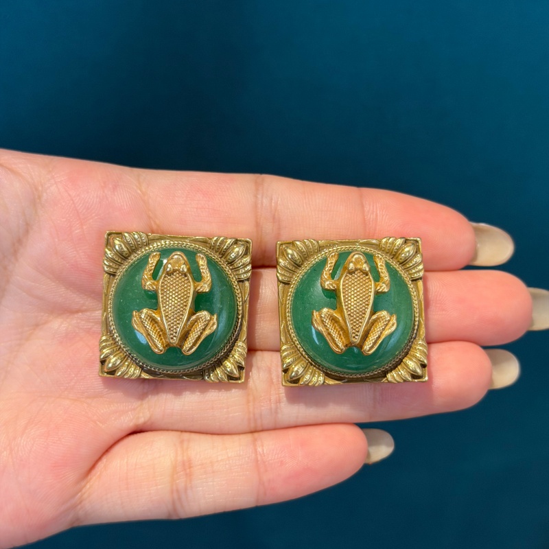أقراط مربعة الشكل بثلاثة ألوان - مراجعة Vintage Fashion Jewelry Brands وسعره