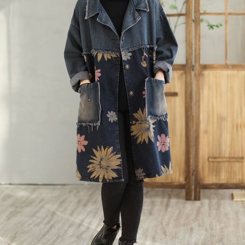 جاكيت دنيم نسائي متوسط وطويل،  - مراجعة Vintage Trench Coat وسعره