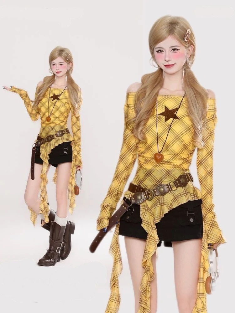 تي شيرت نسائي بتصميم Y2K كاروه - مراجعة Vintage Fashion Women وسعره