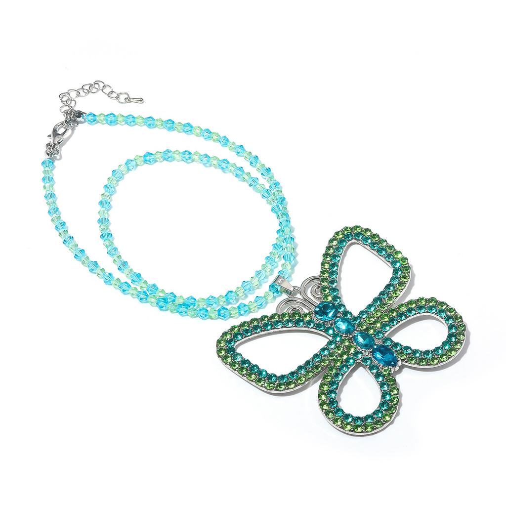 قلادة فراشة مبالغ فيها على طرا - مراجعة Vintage Fashion Necklace وسعره