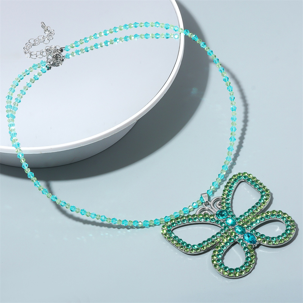 قلادة فراشة مبالغ فيها على طرا - مراجعة Vintage Fashion Necklace وسعره