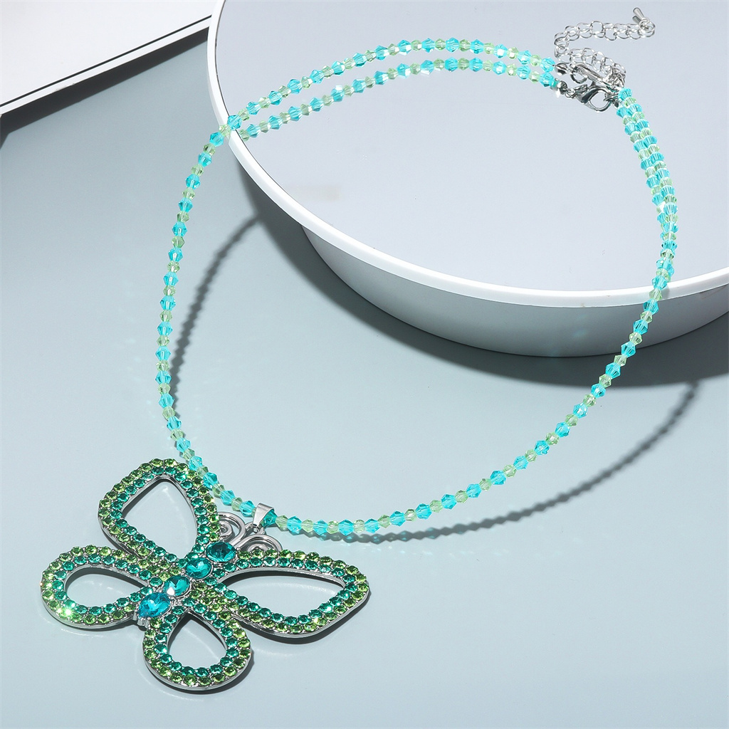 قلادة فراشة مبالغ فيها على طرا - مراجعة Vintage Fashion Necklace وسعره