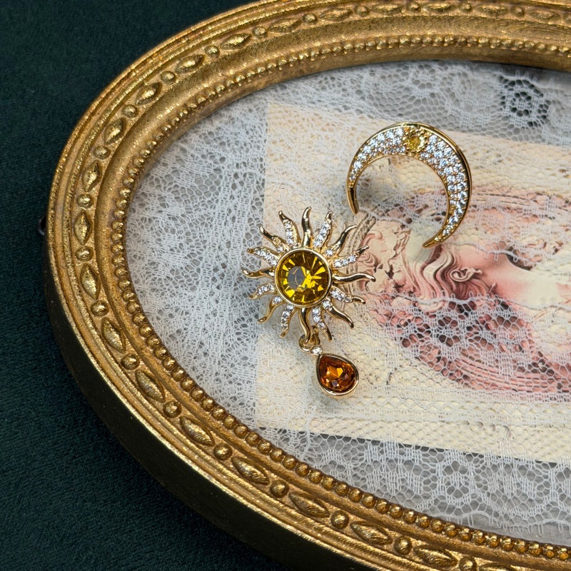 أقراط كريستال صفراء عتيقة الطر - مراجعة Vintage Fashion Jewelry Brands وسعره