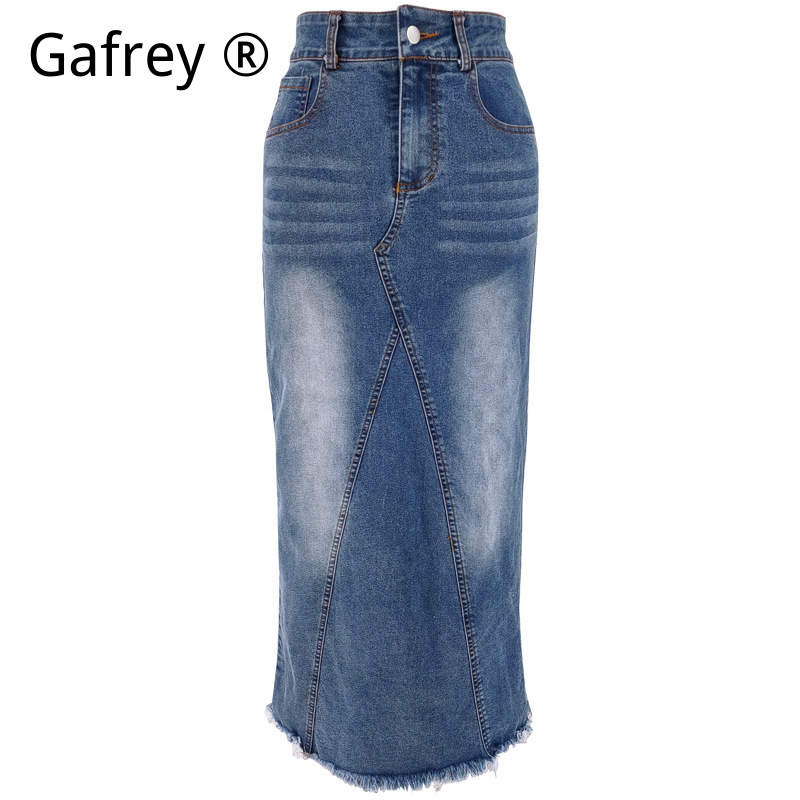 تنورة جينز نسائية ميدي بخصر عا - مراجعة Denim Skirt Midi Vintage وسعره