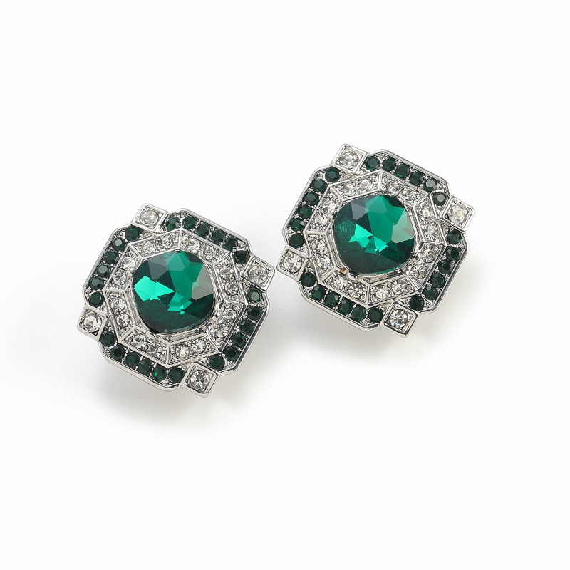 أقراط كريستال الزمرد المربعة ا - مراجعة Vintage Fashion Jewelry Brands وسعره