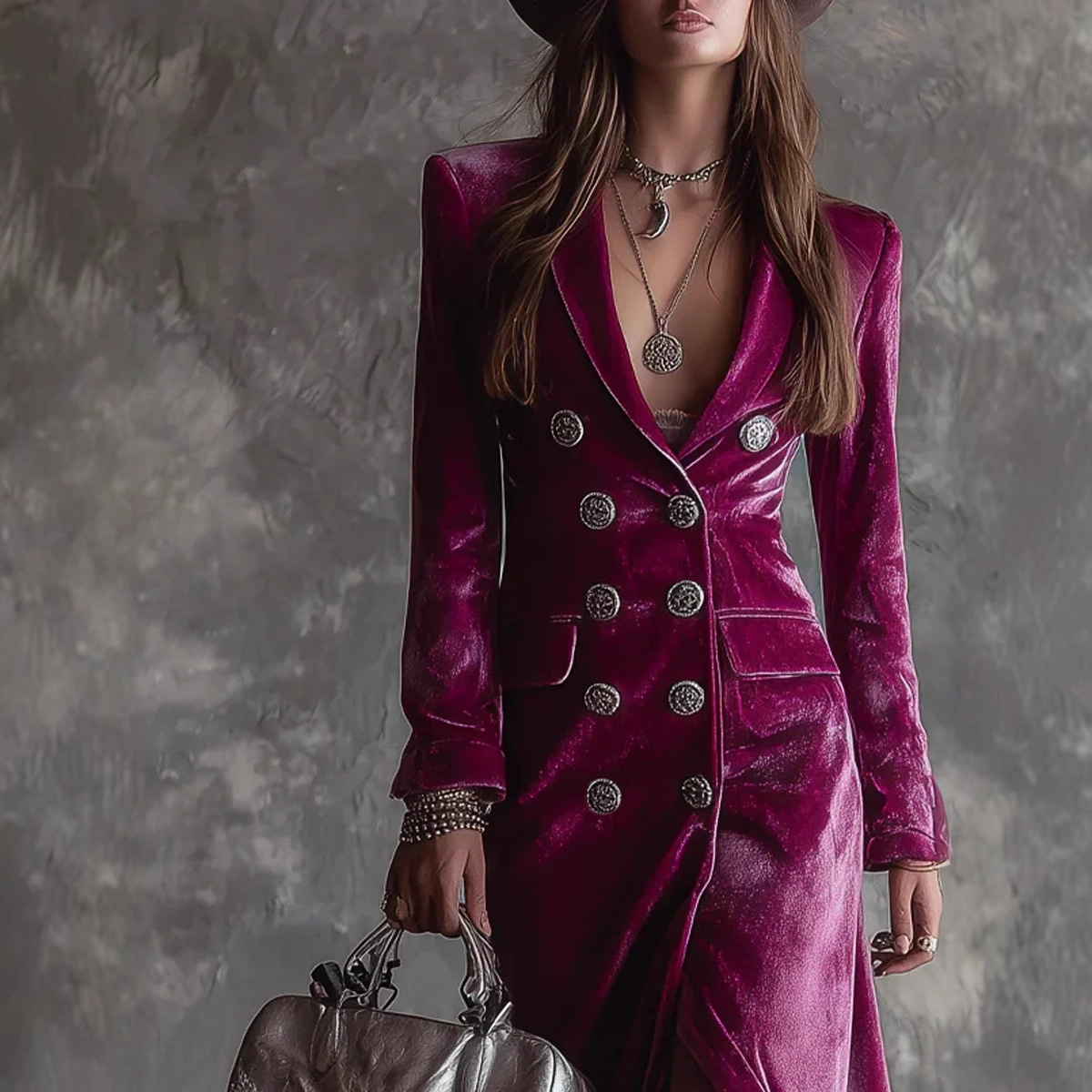 فستان بليزر طويل مخملي عتيق ال - مراجعة Velvet Blazer Vintage وسعره