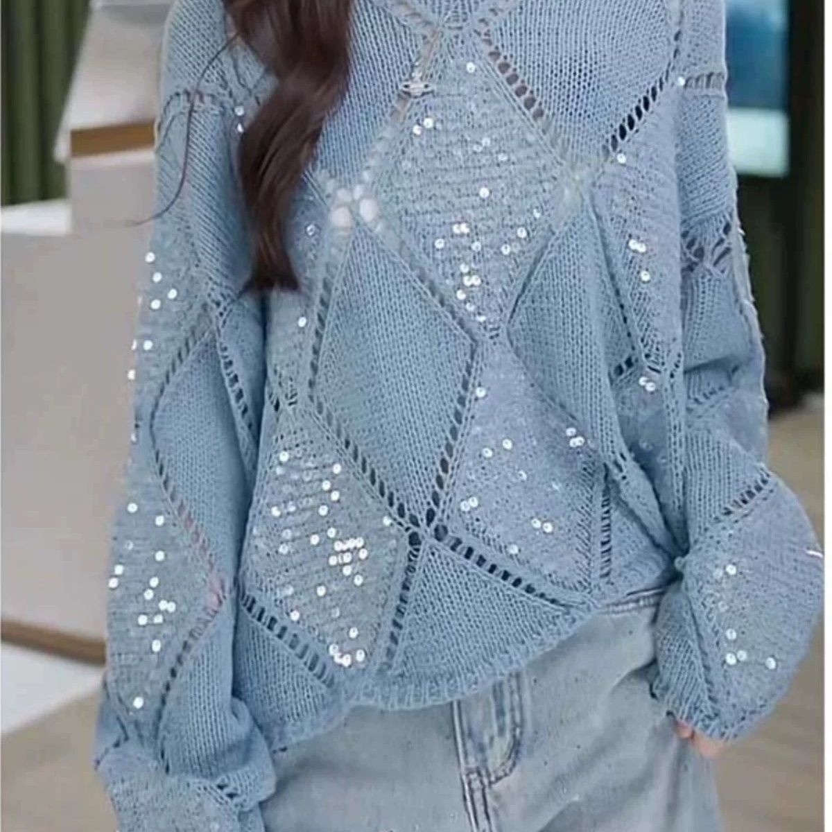 المرأة بوهو شيك كم طويل سترة ذ - مراجعة Crochet Top Boho وسعره