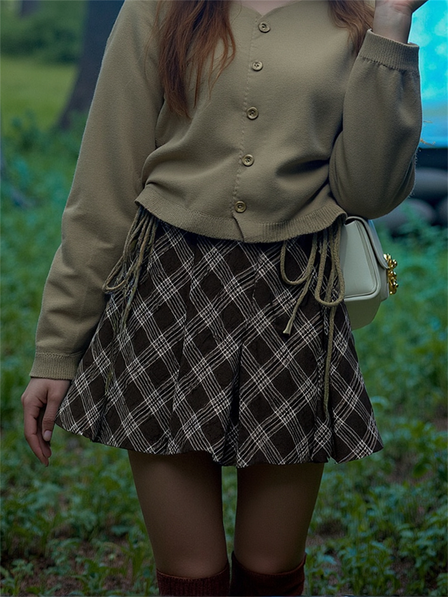 تنانير نسائية بنية منقوشة مخمل - مراجعة Denim Skirt Midi Vintage وسعره