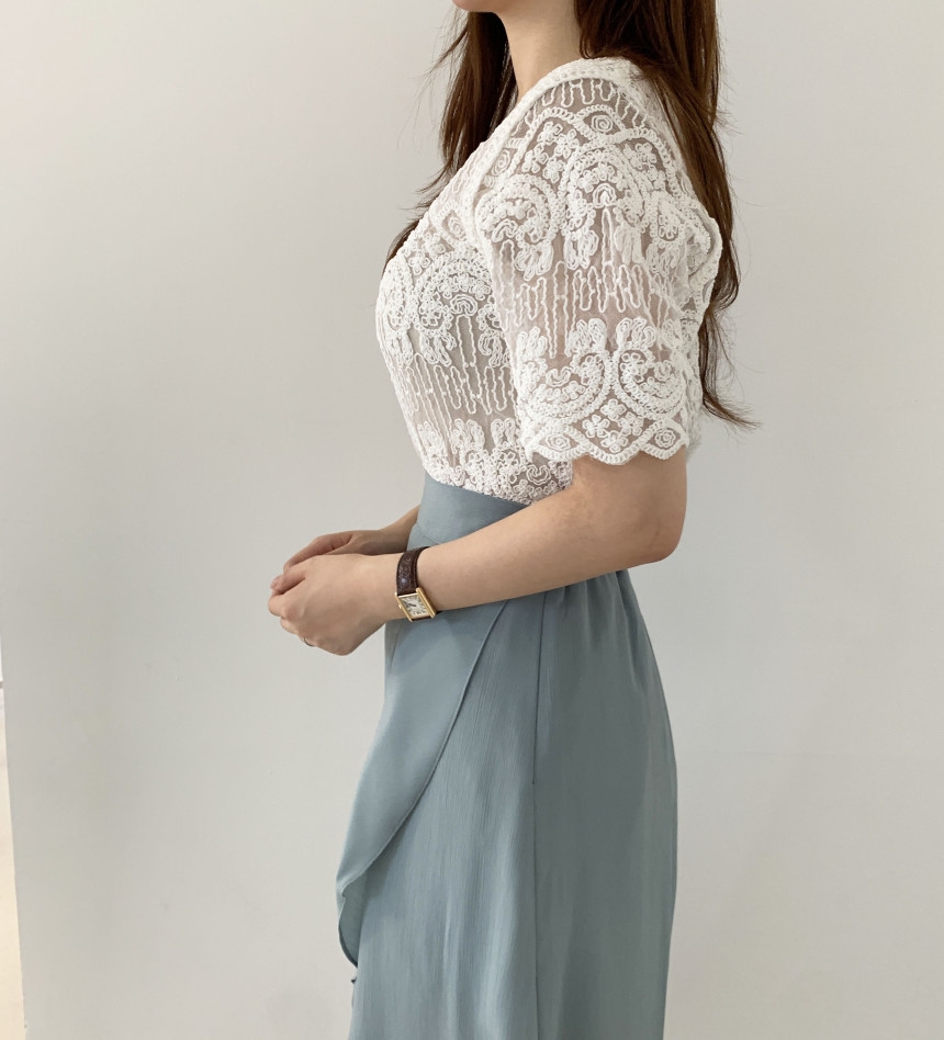 بلوزة نسائية من الدانتيل بتطري - مراجعة Crochet Top Boho وسعره
