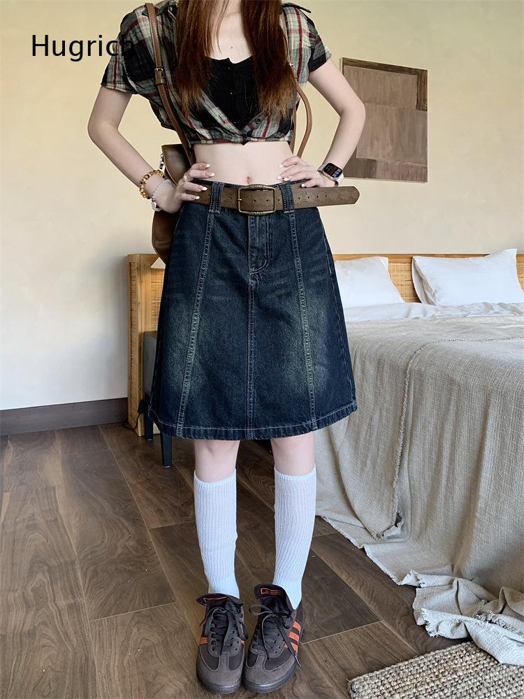 تنورة جينز ميدي بخصر مرتفع وقص - مراجعة Denim Skirt Midi Vintage وسعره