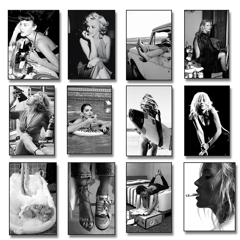 لوحة فنية قماشية مطبوعة لتصوير - مراجعة Vintage Fashion Photography وسعره