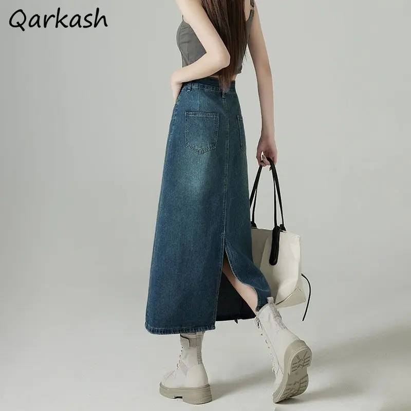 تنانير نسائية من قماش الدنيم ب - مراجعة Denim Skirt Midi Vintage وسعره
