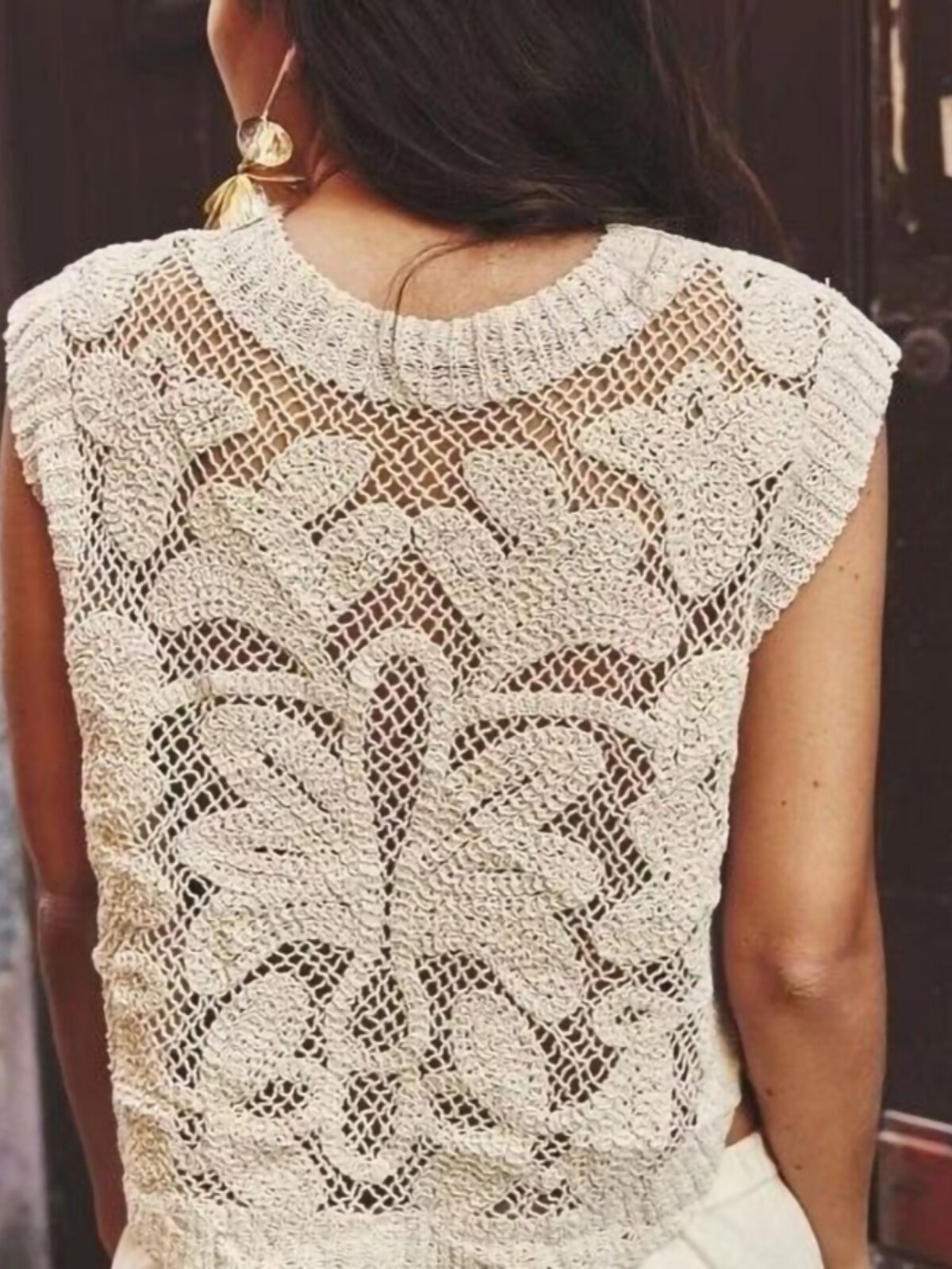 سترة نسائية صيفية جديدة بدون أ - مراجعة Crochet Top Boho وسعره