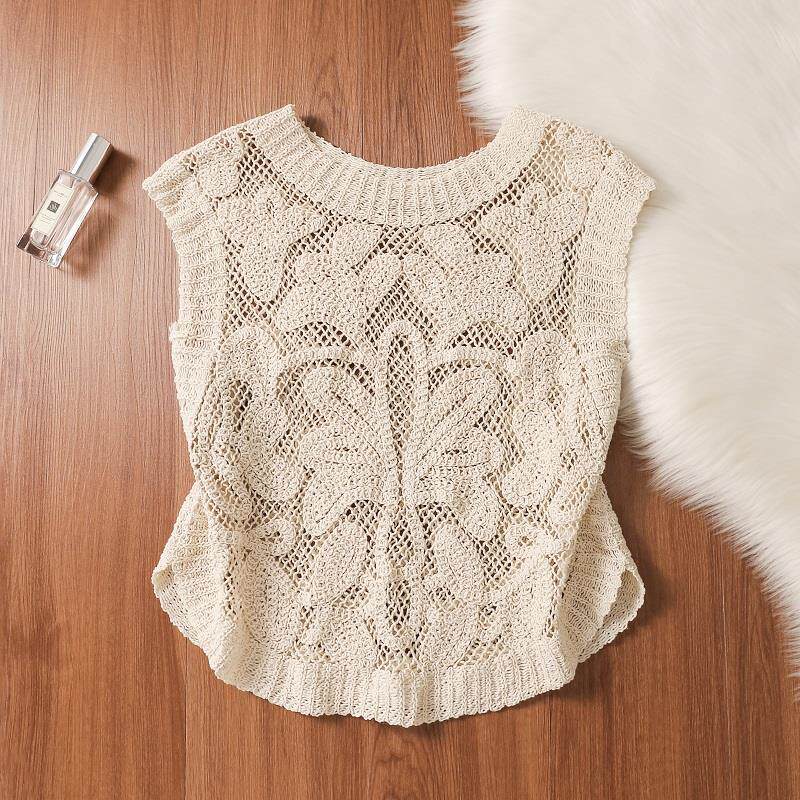 سترة نسائية صيفية جديدة بدون أ - مراجعة Crochet Top Boho وسعره