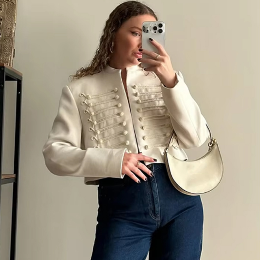 جاكيت نسائي أنيق بتصميم نابليو - مراجعة Vintage Trench Coat وسعره