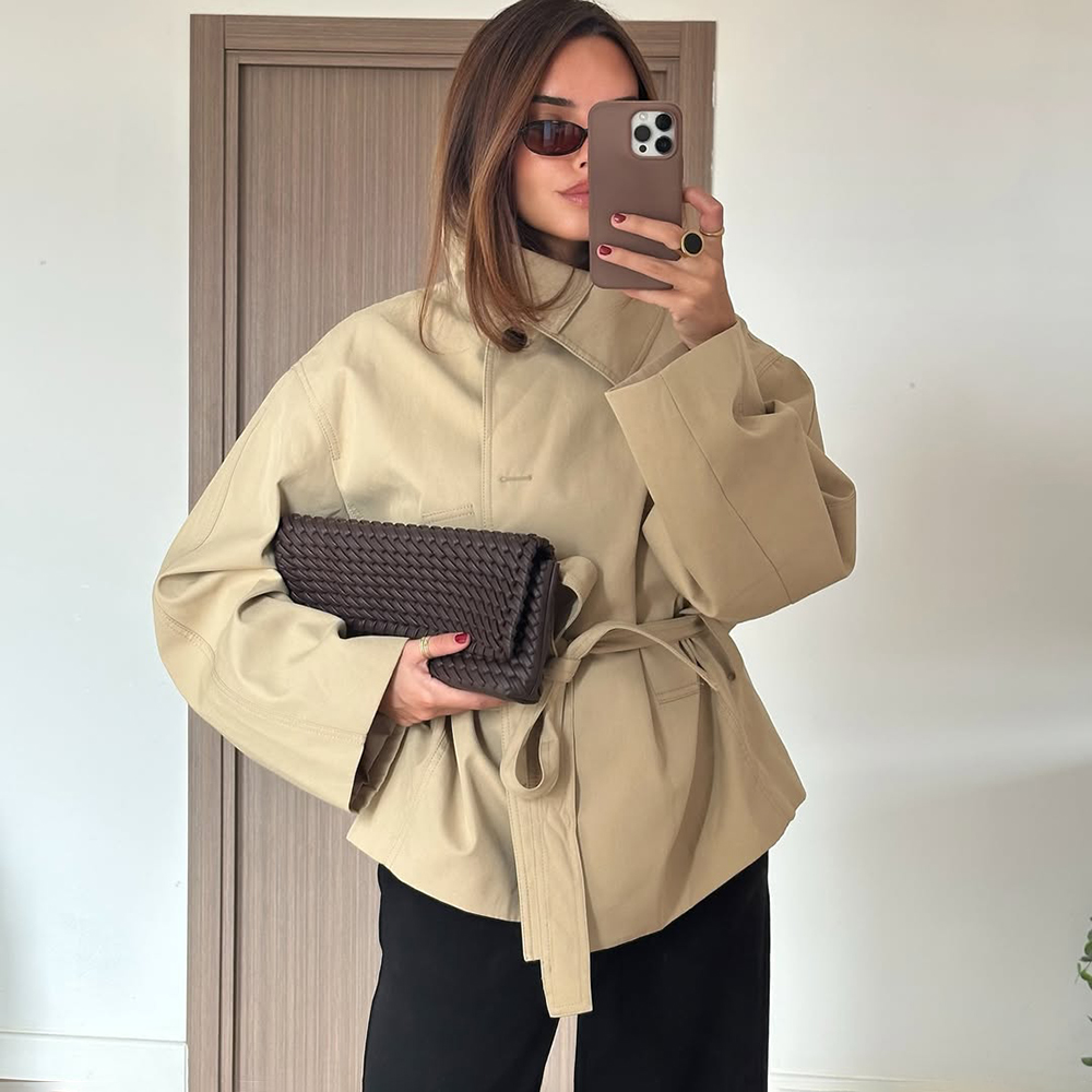طقم شورت نسائي من قطعتين من Tu - مراجعة Vintage Trench Coat وسعره