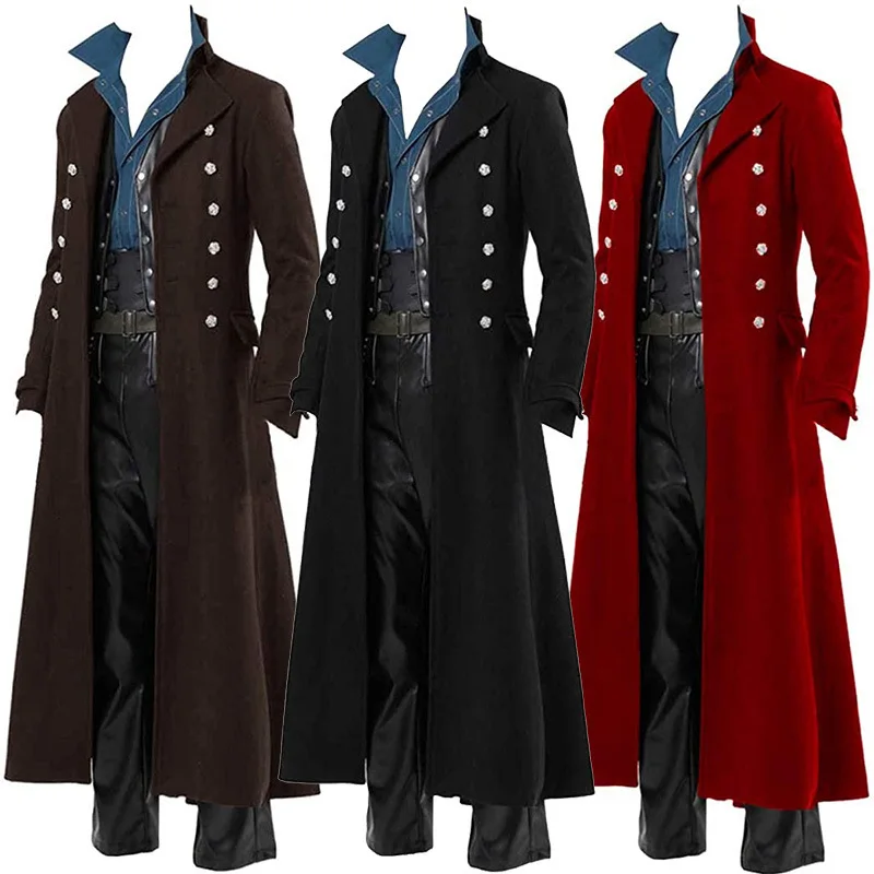 زي عصر النهضة للرجال، معطف طوي - مراجعة Vintage Trench Coat وسعره