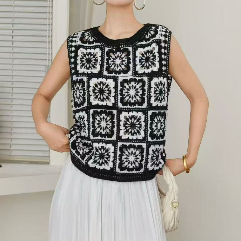 بلوزة كروشيه بدون أكمام بتصميم - مراجعة Crochet Top Boho وسعره