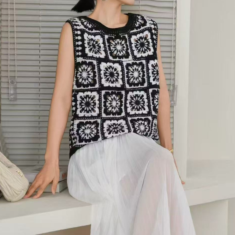 بلوزة كروشيه بدون أكمام بتصميم - مراجعة Crochet Top Boho وسعره