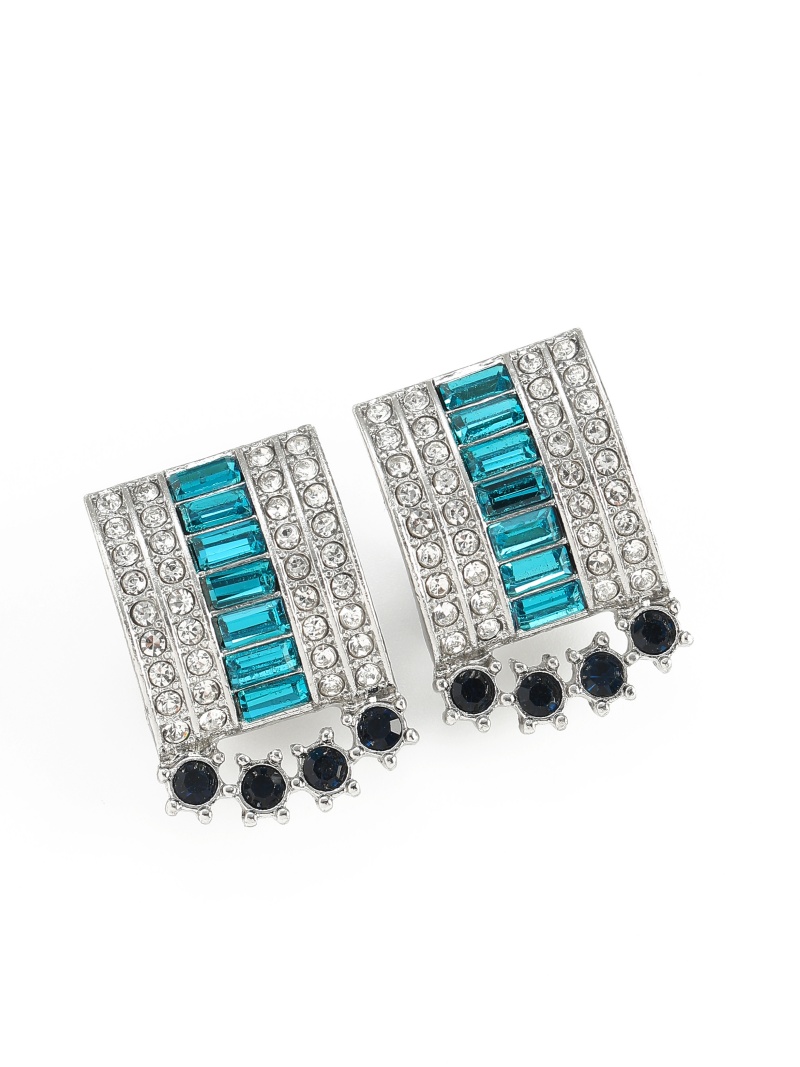 أقراط هندسية كلاسيكية مرصعة با - مراجعة Vintage Fashion Jewelry Brands وسعره