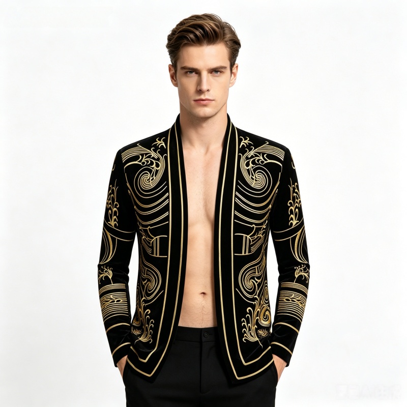 جاكيت بدلة رجالي مخملي عتيق مط - مراجعة Velvet Blazer Vintage وسعره