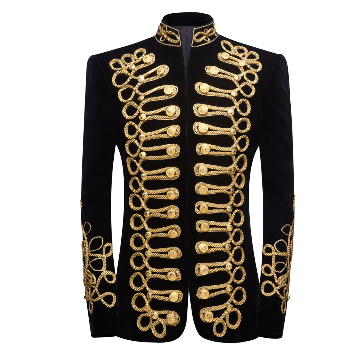 الرجال الوقوف طوق الذهب الأسود - مراجعة Velvet Blazer Vintage وسعره