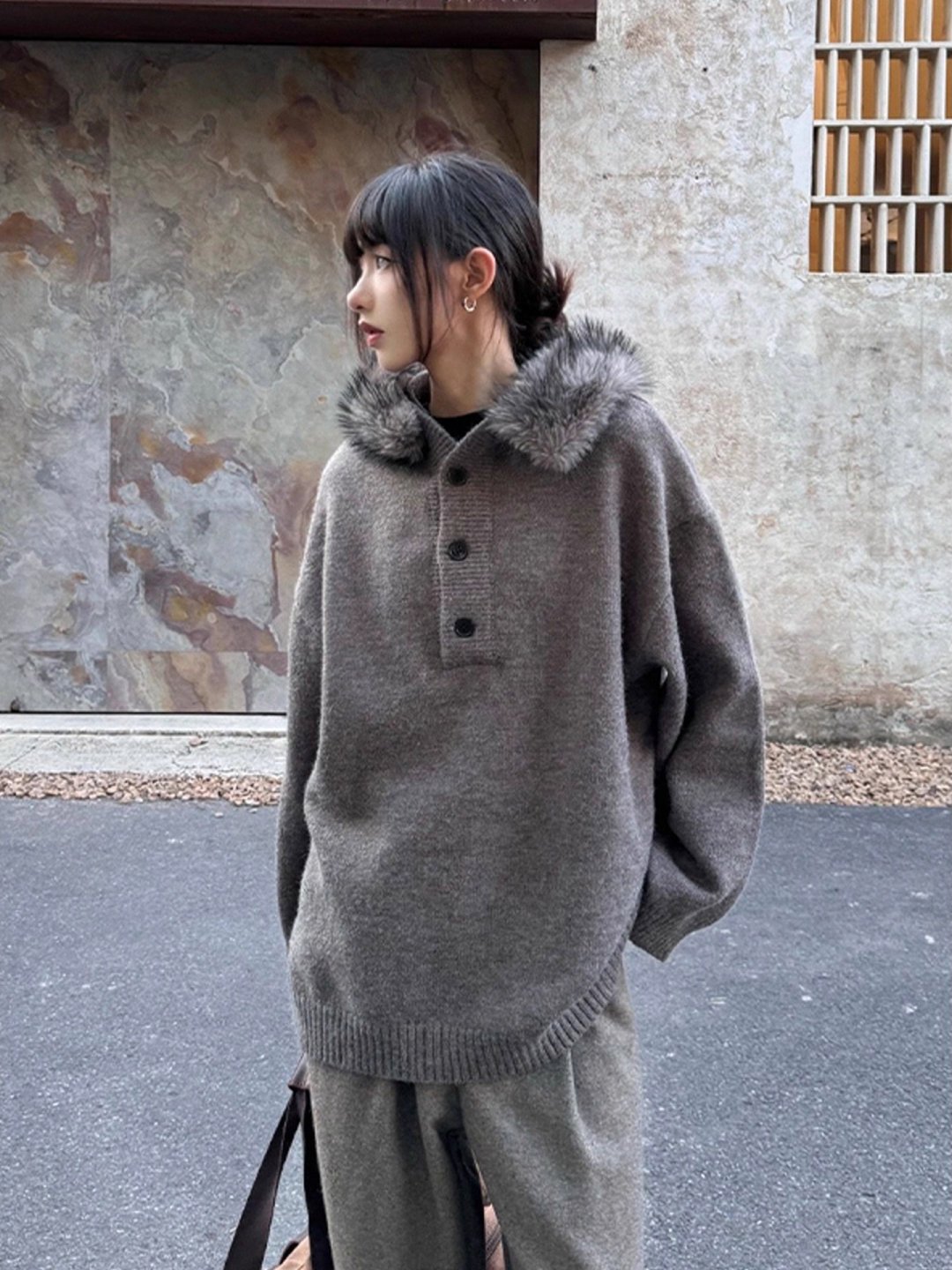 جاكيتات رجالية بنية بياقة فرو، - مراجعة Varsity Jacket Wool وسعره